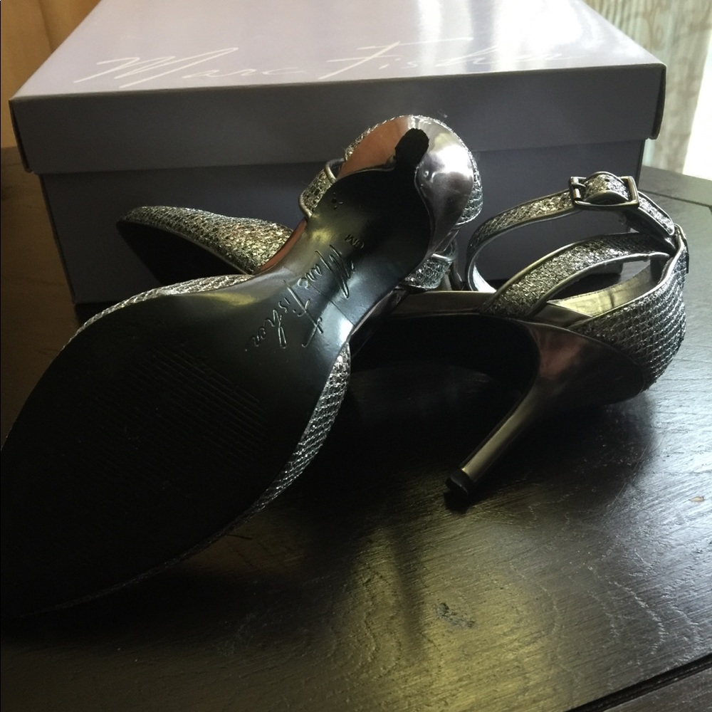 Marc Fisher Silver Shoes